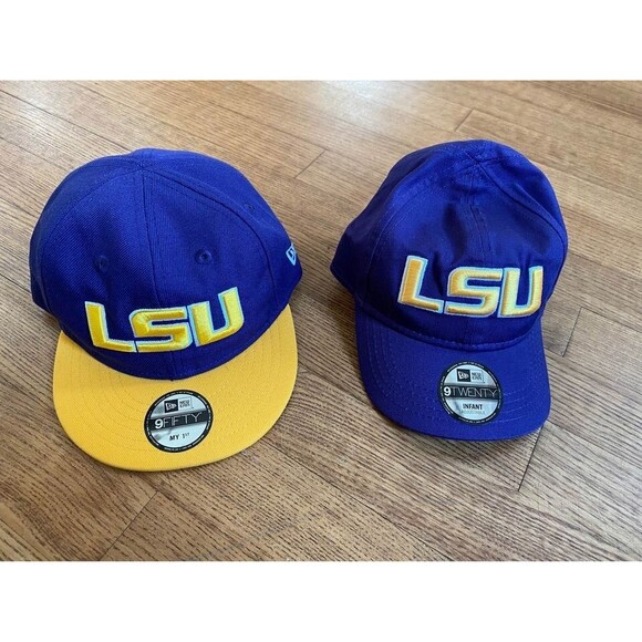 TWO LSU Infant Hat Louisiana State University Kids New Era NCAA Caps - Picture 1 of 8